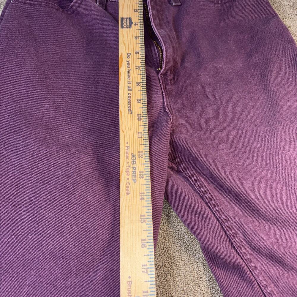 Vintage 90s Faded Glory Purple Garment Dyed Jeans Womens 12 Petite USA Grunge - Picture 9 of 10